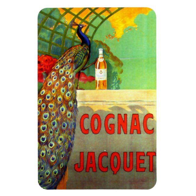 Magnet Flexible Cognac Jacquet Affiche publicitaire Vintage (Vertical)