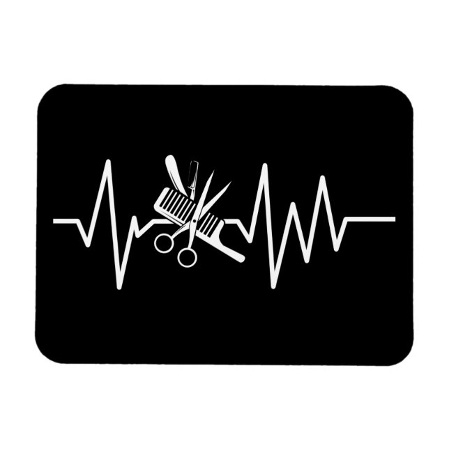 Magnet Flexible Coiffeuse - Ciseaux-Barres Comb Magne (Horizontal)