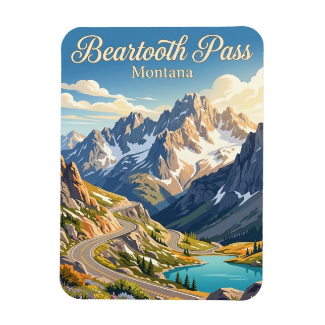 Magnet Flexible Col de Beartooth, Montana (Vertical)