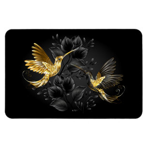 Magnet Flexible Colibri noir et or
