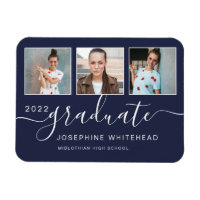 Collage de graduation photo moderne 2022 Navy Blue