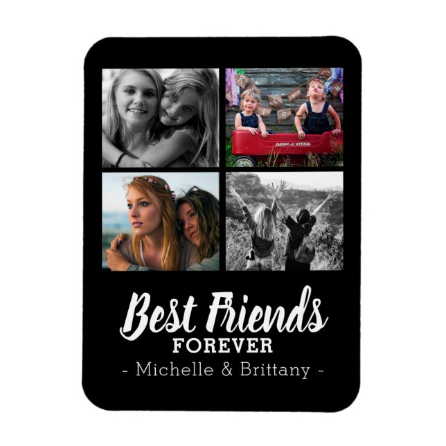 Magnet Flexible Collage de photos d'amis les plus mignons pour tou (Vertical)
