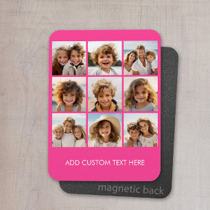 Magnet Flexible Collage de photos Instagram avec 9 photos carrés