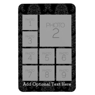 Magnet Flexible Collage de photos Instagram avec 9 photos carrés