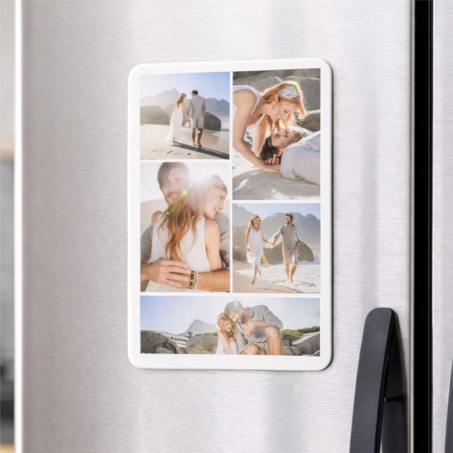 Magnet Flexible Collage de photos romantiques de plage (Créateur téléchargé)