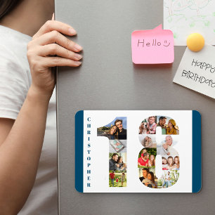 Magnet Flexible Collage photo dans le numéro 18 - 18e anniversaire