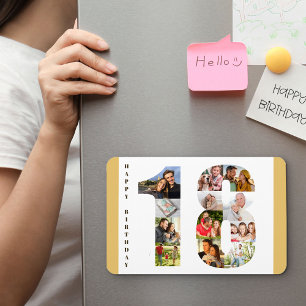 Magnet Flexible Collage photo dans le numéro 18 Joyeux 18e anniver