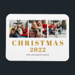Magnet Flexible Collage photo de famille Noël 2022<br><div class="desc">Noël 2022 - aimants photo de famille collage photo. Remplacez les photos par les vôtres et modifiez le texte.</div>