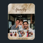 Magnet Flexible Collage photo de notre famille 4<br><div class="desc">Notre famille 4 Fête des pères photo Cadeau Deux papas</div>