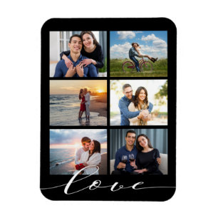 Magnet Flexible Collage photo Love Script