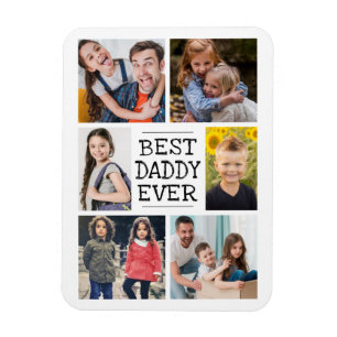 Magnet Flexible Collage photo moderne Meilleur papa