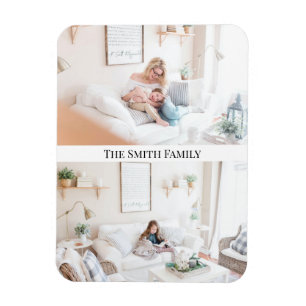 Magnet Flexible Collage Photo Moderne pour 2 Familles   Créez Votr