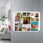 Magnet Flexible Collage photo moderne simple 15<br><div class="desc">Créez votre propre aimant photo-collage personnalisé. Ajoutez 15 de vos photos préférées et arrière - plan couleur personnalisé dans ce design modèle moderne.</div>