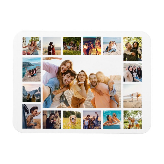 Magnet Flexible Collage photo moderne simple 17 (Horizontal)