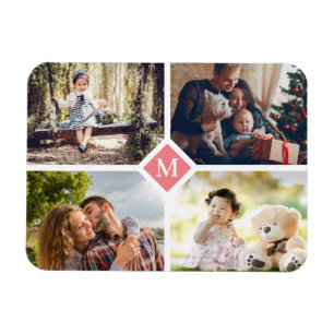 Magnet Flexible Collage photo simple 4 famille
