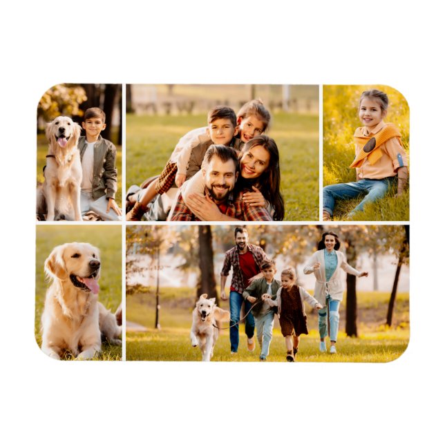 Magnet Flexible Collage photo simple 5 (Horizontal)