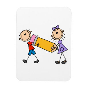 Magnet Flexible Colle les enfants avec un crayon