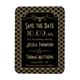 Magnet Flexible Collection de Mariages Art Déco Gatsby vintage des