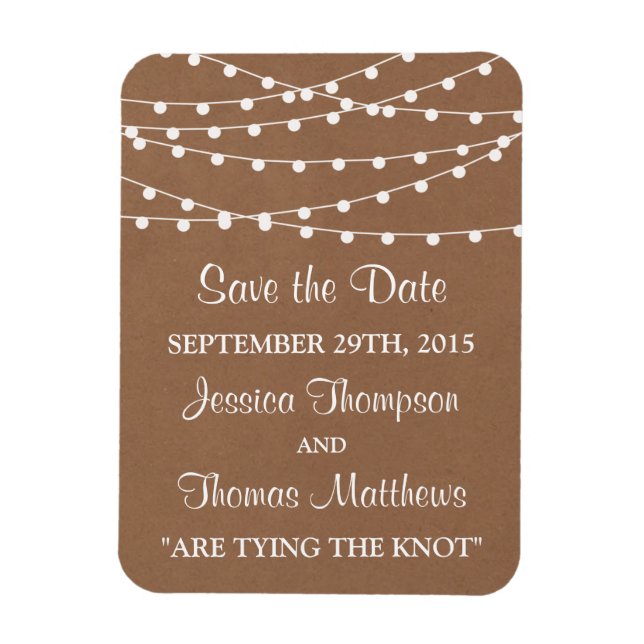Magnet Flexible Collection de Mariages Rustic Kraft (Vertical)