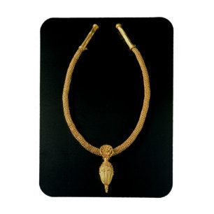 Magnet Flexible Collier d'or avec le pendentif de gland de Monte