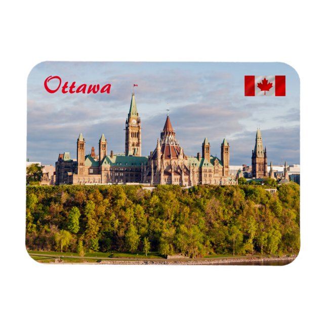 Magnet Flexible Colline du Parlement à Ottawa (Horizontal)