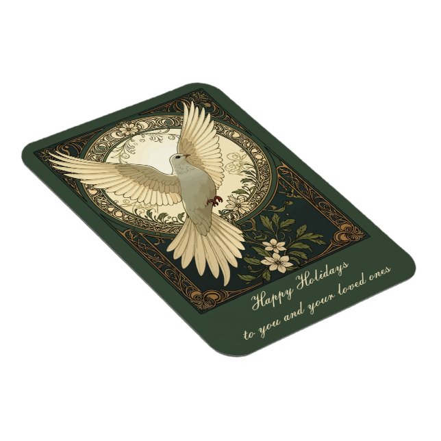Magnet Flexible Colombe de Paix Tranquille et Illustration de la N (Côté Droit)