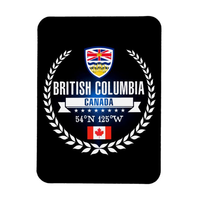 Magnet Flexible Colombie-Britannique (Vertical)