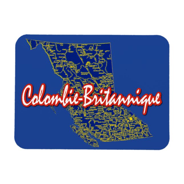 Magnet Flexible Colombie-Britannique (Horizontal)