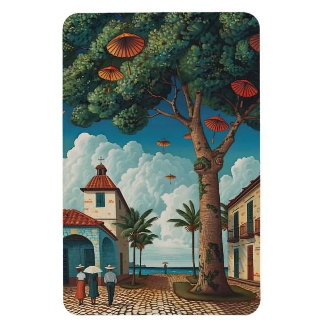 Magnet Flexible Colonial Plaza Avec Vue Sur La Mer (Vertical)