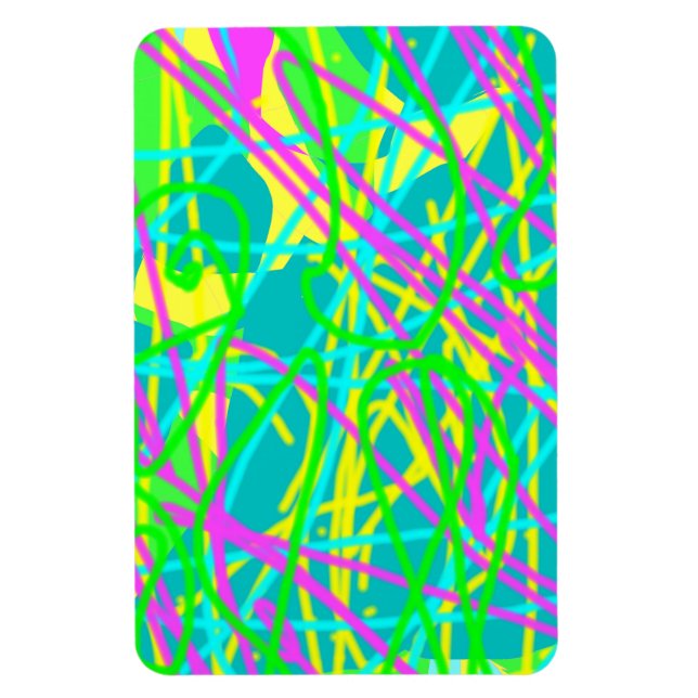 Magnet Flexible Color My Dreams Scribble Motif Expressive Artsy (Vertical)