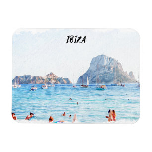 Magnet Flexible Coloré Ibiza Beach Voyage Souvenir