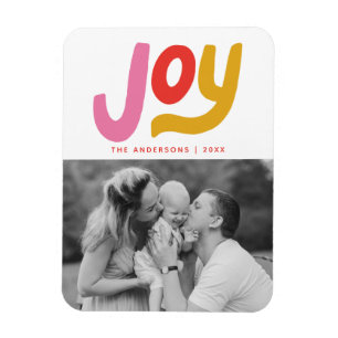 Magnet Flexible Coloré Moderne Joy Photo de vacances