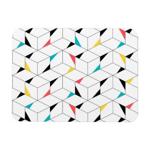 Magnet Flexible Coloré, moderne, joyeux, des cubes heureux tendanc