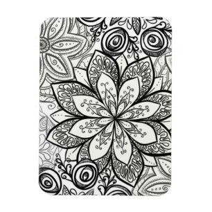 Magnet Flexible Colorez-le vous-même l'aimant - 1 floral