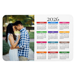 Magnet Flexible Colorful Custom 2023 Photo Calendar