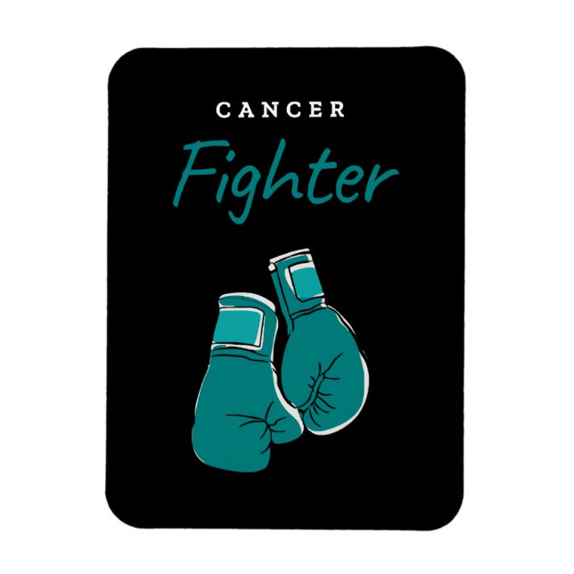 Magnet Flexible combattant du cancer, sarcelle (Vertical)