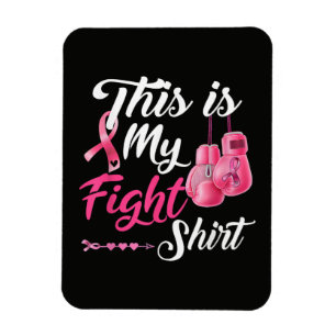 Magnet Flexible Combattant Ruban Rose Contre Cancer Sein Boxe