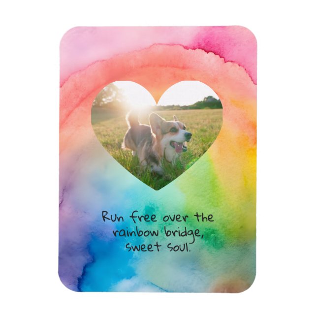 Magnet Flexible Comfort Remembrance Customizable Pet Sympathy  (Vertical)