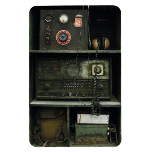 Magnet Flexible Commandes militaires Équipement radio Vintage