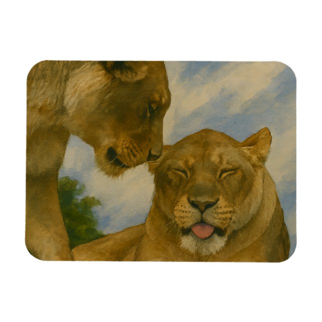 Magnet Flexible Compagnie de Lioness en Golden Light (Horizontal)