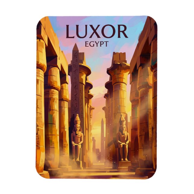 Magnet Flexible Complexe du temple de Karnak Égypte (Vertical)