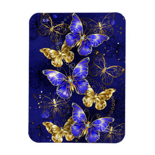Magnet Flexible Composition avec papillons Sapphire