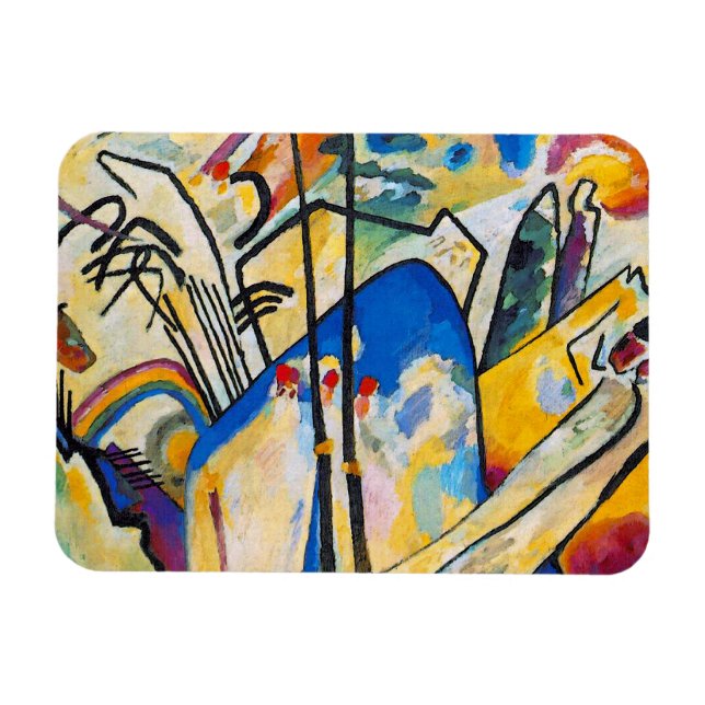 Magnet Flexible Composition Quatre de Wassily Kandinsky - Art Abst (Horizontal)