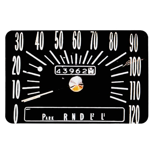 Magnet Flexible Compteur de vitesse de voiture classique 1968 (Horizontal)