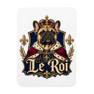 Magnet Flexible Conception de chien royal roi Bouledogue français