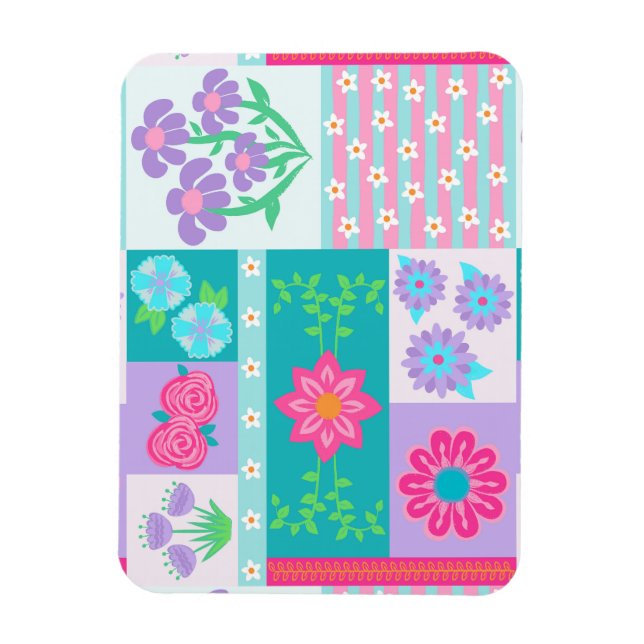 Magnet Flexible Conception de fleurs vibrantes en fleurs (Vertical)