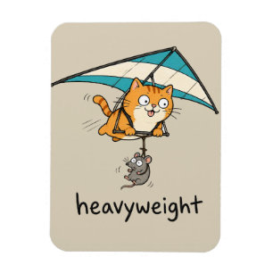 Magnet Flexible Conception de jeu de mots de chat de dessin animé
