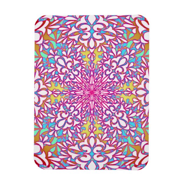Magnet Flexible Conception de kaléidoscope géométrique abstrait (Vertical)