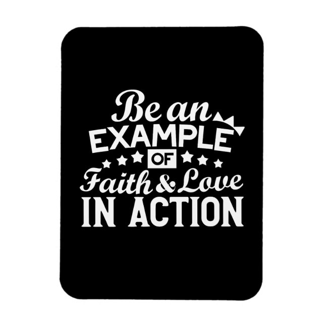 Magnet Flexible Conception de la motivation chrétienne - Foi, Amou (Vertical)