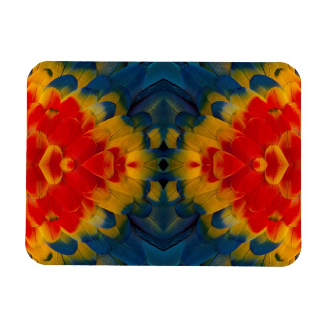 Magnet Flexible Conception de l'ara rouge kaléidoscope (Horizontal)